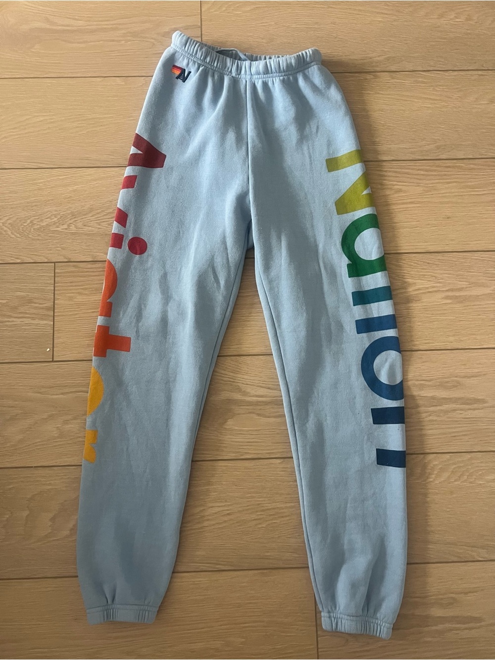 Aviator nation sweatpants light blue size small
